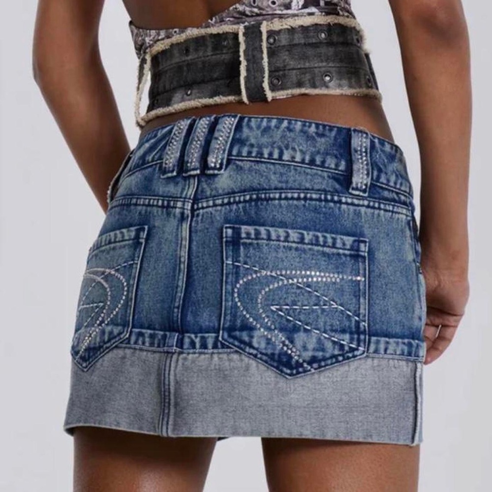 Jaded London Blue Denim Skirt - Picture 4 of 4